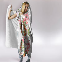 Hawaii Tropical Twist Lei Hooded Blanket Hawaiian Flag Motif LT9 - Polynesian Pride