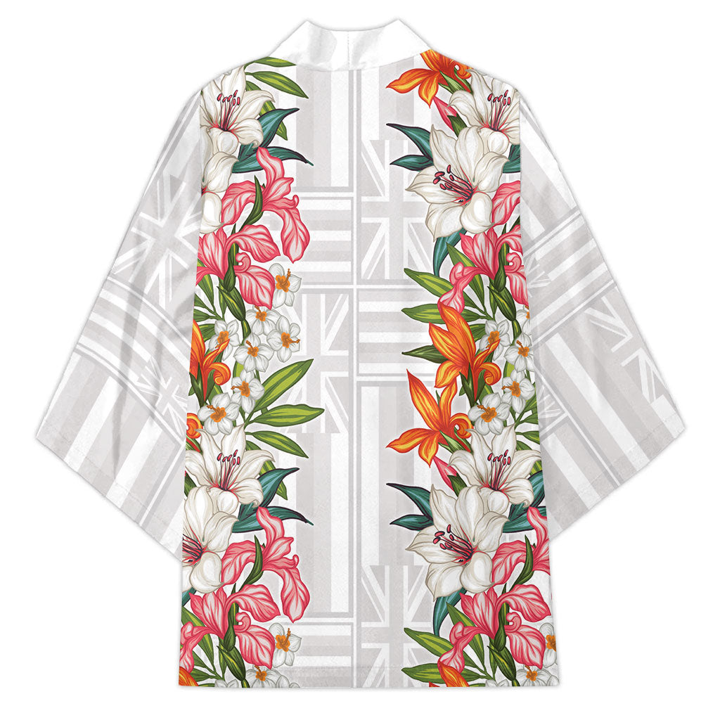 Hawaii Tropical Twist Lei Kimono Hawaiian Flag Motif LT9 - Polynesian Pride