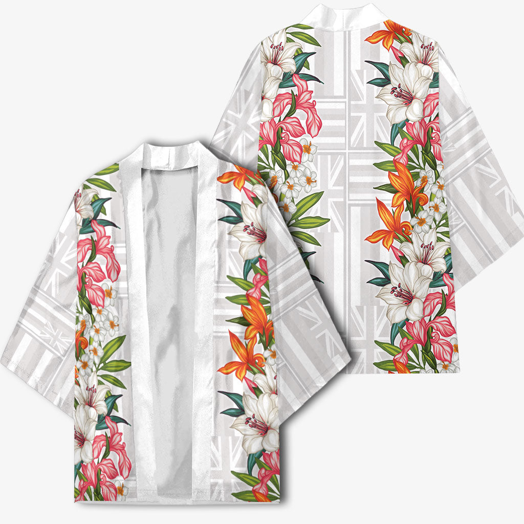 Hawaii Tropical Twist Lei Kimono Hawaiian Flag Motif LT9 - Polynesian Pride