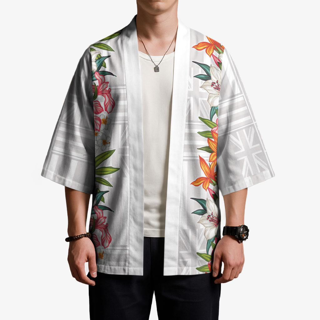 Hawaii Tropical Twist Lei Kimono Hawaiian Flag Motif LT9 - Polynesian Pride