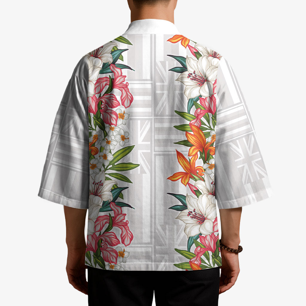 Hawaii Tropical Twist Lei Kimono Hawaiian Flag Motif LT9 - Polynesian Pride