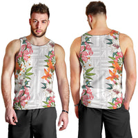 Hawaii Tropical Twist Lei Men Tank Top Hawaiian Flag Motif LT9 - Polynesian Pride