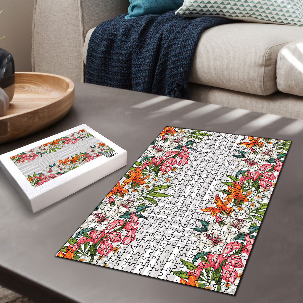 Hawaii Tropical Twist Lei Puzzle Hawaiian Flag Motif LT9 - Polynesian Pride