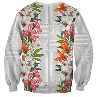 Hawaii Tropical Twist Lei Sweatshirt Hawaiian Flag Motif LT9 - Polynesian Pride