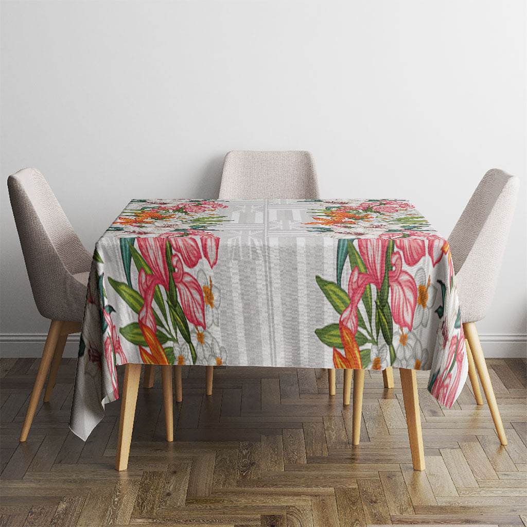 Hawaii Tropical Twist Lei Tablecloth Hawaiian Flag Motif LT9 - Polynesian Pride