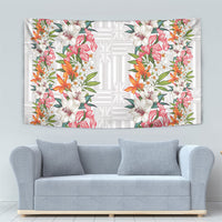 Hawaii Tropical Twist Lei Tapestry Hawaiian Flag Motif LT9 - Polynesian Pride