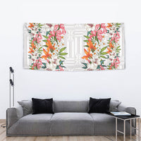 Hawaii Tropical Twist Lei Tapestry Hawaiian Flag Motif LT9 - Polynesian Pride