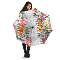Hawaii Tropical Twist Lei Umbrella Hawaiian Flag Motif LT9 - Polynesian Pride