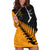 Australia Wallabies and Aotearoa Rugby Hoodie Dress Kangaroo Black Fern Maori Gold Vibe LT9 Gold - Polynesian Pride