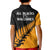 Australia Wallabies and Aotearoa Rugby Kid Polo Shirt Kangaroo Black Fern Maori Gold Vibe LT9 - Polynesian Pride