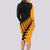 Australia Wallabies and Aotearoa Rugby Long Sleeve Bodycon Dress Kangaroo Black Fern Maori Gold Vibe LT9 - Polynesian Pride