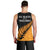 Australia Wallabies and Aotearoa Rugby Men Tank Top Kangaroo Black Fern Maori Gold Vibe LT9 - Polynesian Pride