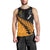 Australia Wallabies and Aotearoa Rugby Men Tank Top Kangaroo Black Fern Maori Gold Vibe LT9 - Polynesian Pride