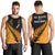 Australia Wallabies and Aotearoa Rugby Men Tank Top Kangaroo Black Fern Maori Gold Vibe LT9 - Polynesian Pride