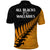 Australia New Zealand Rugby Polo Shirt Aboriginal Wallabies and Maori Black Fern Gold Vibe LT9 - Polynesian Pride