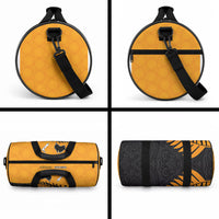 Australia Wallabies and Aotearoa Rugby Duffle Bag Kangaroo Black Fern Maori Gold Vibe LT9 - Polynesian Pride