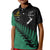 Australia Wallabies and Aotearoa Rugby Kid Polo Shirt Kangaroo Black Fern Maori Green Vibe LT9 Kid Green - Polynesian Pride