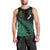 Australia Wallabies and Aotearoa Rugby Men Tank Top Kangaroo Black Fern Maori Green Vibe LT9 - Polynesian Pride