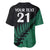 Custom Australia Wallabies and Aotearoa Rugby Baseball Jersey Kangaroo Black Fern Maori Green Vibe LT9 - Polynesian Pride