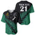 Custom Australia Wallabies and Aotearoa Rugby Baseball Jersey Kangaroo Black Fern Maori Green Vibe LT9 - Polynesian Pride