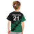 Custom Australia Wallabies and Aotearoa Rugby Kid T Shirt Kangaroo Black Fern Maori Green Vibe LT9 - Polynesian Pride