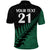 Custom Australia New Zealand Rugby Polo Shirt Aboriginal Wallabies and Maori Black Fern Green Vibe LT9 - Polynesian Pride