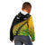 Australia Wallabies and Aotearoa Rugby Kid Hoodie Kangaroo Black Fern Maori Gradient Vibe LT9 - Polynesian Pride