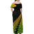 Australia Wallabies and Aotearoa Rugby Off Shoulder Maxi Dress Kangaroo Black Fern Maori Gradient Vibe LT9 - Polynesian Pride