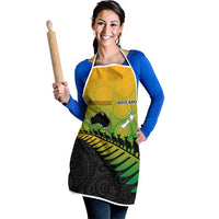 Australia New Zealand Rugby Apron Gradient Aboriginal Wallabies and Maori Black Fern LT9 - Polynesian Pride