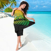 Australia New Zealand Rugby Sarong Gradient Aboriginal Wallabies and Maori Black Fern LT9 - Polynesian Pride