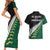 South Africa and Aotearoa Rugby Couples Matching Short Sleeve Bodycon Dress and Hawaiian Shirt Springboks Black Fern Maori Vibe LT9 - Polynesian Pride