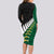 South Africa and Aotearoa Rugby Long Sleeve Bodycon Dress Springboks Black Fern Maori Vibe LT9 - Polynesian Pride