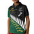 Custom South Africa and Aotearoa Rugby Kid Polo Shirt Springboks Black Fern Maori Vibe LT9 Kid Black - Polynesian Pride