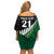 Custom South Africa and Aotearoa Rugby Off Shoulder Short Dress Springboks Black Fern Maori Vibe LT9 - Polynesian Pride