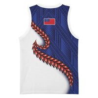 Ula Fala Red Samoa Chief Basketball Jersey Samoan Art Black Tribal LT9 - Polynesian Pride