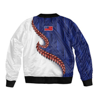 Ula Fala Red Samoa Chief Bomber Jacket Samoan Art Black Tribal LT9 - Polynesian Pride