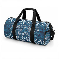 Blue Hawaiian Tapa Tribal Hibiscus Duffle Bag LT9 - Polynesian Pride