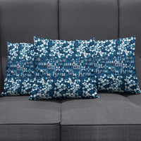 Blue Hawaiian Tapa Tribal Hibiscus Pillow Cover LT9 - Polynesian Pride