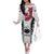 Samoa Rugby Off The Shoulder Long Sleeve Dress Go Champions World Cup 2023 Polynesian Unique LT9 Women White - Polynesian Pride