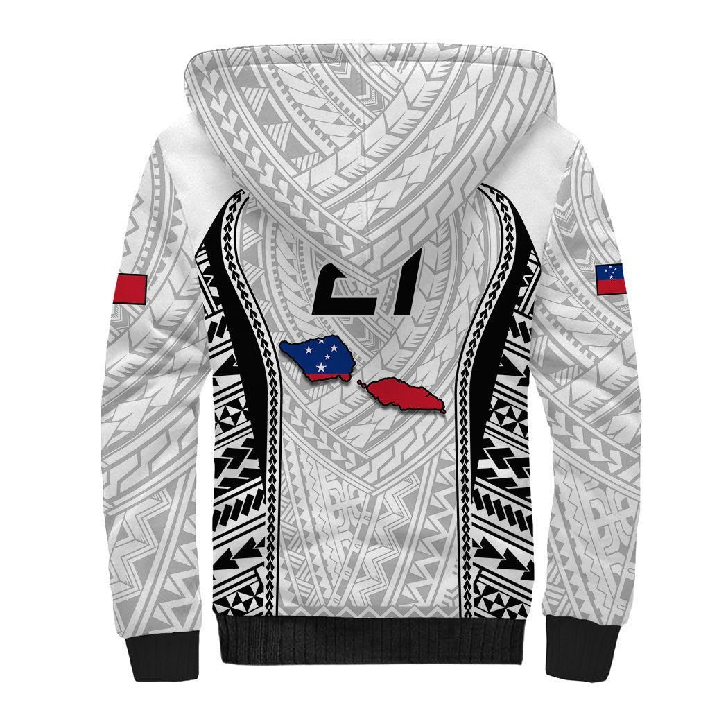Custom Samoa Rugby Sherpa Hoodie Go Champions World Cup 2023 Polynesian Unique LT9 - Polynesian Pride