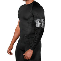 Aotearoa Kowhaiwhai Poutama Black Motif Arm Sleeves LT9 - Polynesian Pride