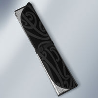 Aotearoa Kowhaiwhai Poutama Black Motif Auto Sun Shade LT9 - Polynesian Pride