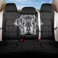 Aotearoa Kowhaiwhai Poutama Black Motif Back Car Seat Cover LT9 One Size Black - Polynesian Pride