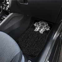 Aotearoa Kowhaiwhai Poutama Black Motif Car Mats LT9 - Polynesian Pride