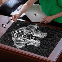 Aotearoa Kowhaiwhai Poutama Black Motif Puzzle LT9 - Polynesian Pride