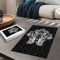 Aotearoa Kowhaiwhai Poutama Black Motif Puzzle LT9 - Polynesian Pride