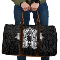 Aotearoa Kowhaiwhai Poutama Black Motif Travel Bag LT9 Black - Polynesian Pride