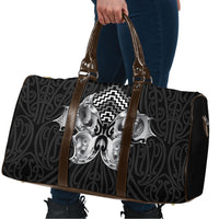 Aotearoa Kowhaiwhai Poutama Black Motif Travel Bag LT9 - Polynesian Pride