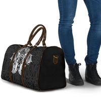 Aotearoa Kowhaiwhai Poutama Black Motif Travel Bag LT9 - Polynesian Pride
