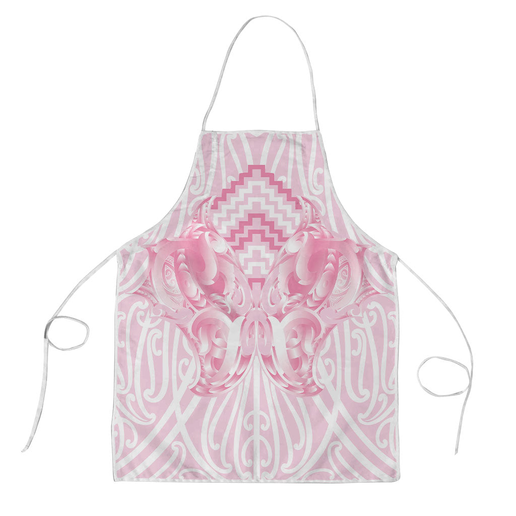 Aotearoa Kowhaiwhai Poutama Pink Motif Apron LT9 Pink - Polynesian Pride